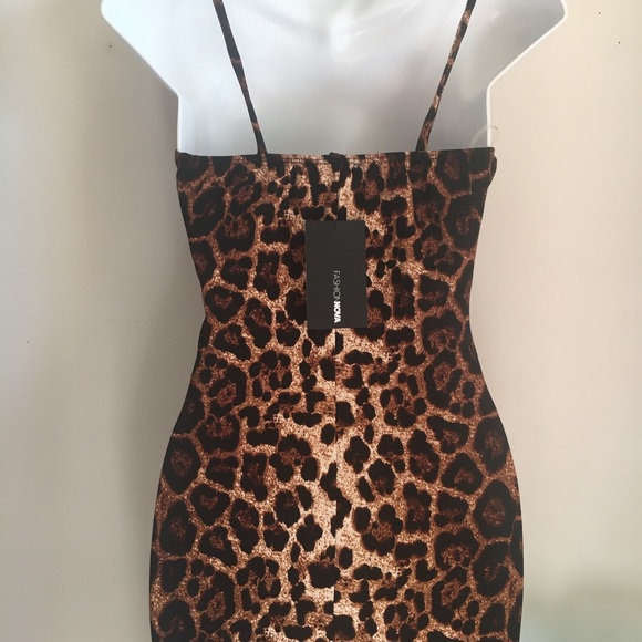 Leopard Print Midi Dress - Picture 4 of 4